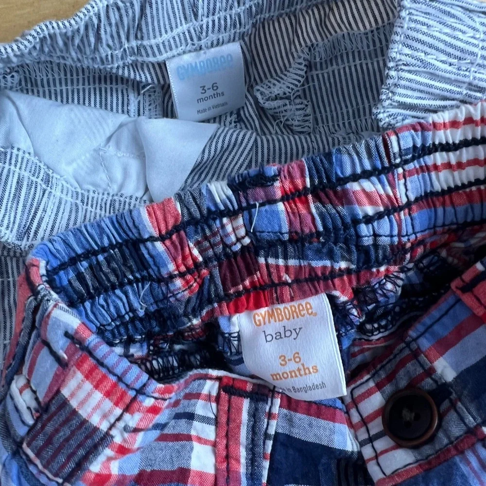 Janie and Jack Gap‎ Gymboree Clothing Lot Baby Size 3-6 Months Preppy Plaid